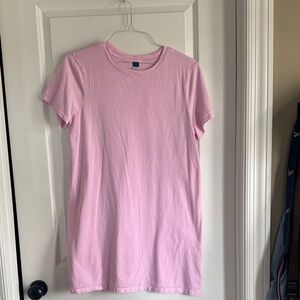 Old Navy Light Pink Crew Neck Tee shirt dress